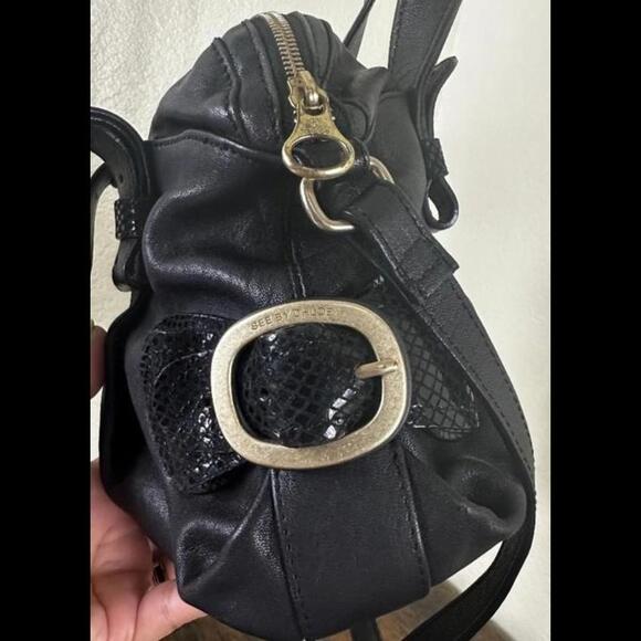 See by Chloe Two Way Shoulder Crossbody Bag in Black Leather (CHXX050) - Picture 7 of 16